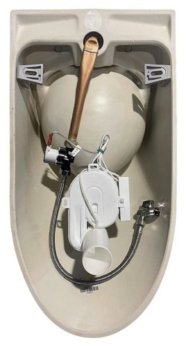 GSI PURA urinál se zakrytým přívodem vody, 31x61 cm, bílá ExtraGlaze 769711