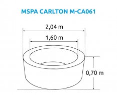 Marimex Vířivý bazén MSPA Carlton M-CA061 11400258
