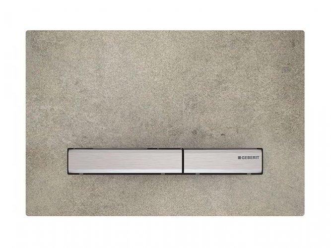 GEBERIT Sigma50 ovládací tlačítko, dekor betonu/chrom, 115.788.JV.2