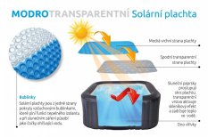Marimex Solární plachta modro-transparentní pro čtvercové vířivé bazény 1,60 x 1,60 m 10400344