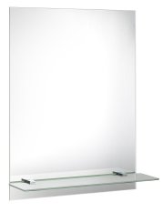 Aqualine Zrcadlo s policí 60x80cm, včetně závěsů 22430-01