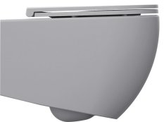 Isvea INFINITY závěsná WC mísa, Rimless, 36,5x53cm, stone grey 10NF02004-2V