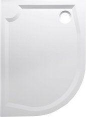 Gelco RIVA sprchová vanička z litého mramoru, čtvrtkruh 120x90cm, pravá GR12090R