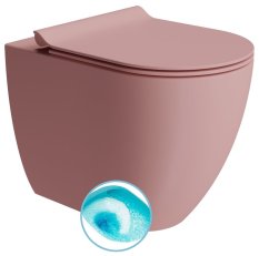 GSI PURA WC mísa stojící, Swirlflush, 36x55cm, spodní/zadní odpad, blush dual-mat 880324