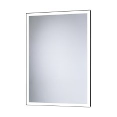 HOPA Zrcadlo s LED osvětlením LOBURG BLACK Rozměr A - 60 cm, Rozměr C - 80 cm OLNZLOB6080