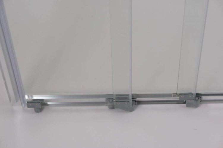Olsen Spa 3-dílné sprchové dveře do niky MELIDE BARVA rámu - Chrom/Leštěný hliník (ALU), Rozměr A - 90 cm, Směr zavírání - Univerzální Levé / Pravé, Výplň - Čiré bezpečnostní sklo - 5 mm OLBMELID90CC