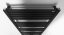 Bruckner GRUNT otopné těleso rovné 500x1330 mm, středové připojení, černá mat 600.122.6