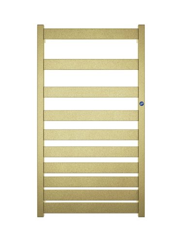 Instalprojekt Koupelnový radiátor BELTI zlatá barva Barva radiátoru - Zlatá, Rozměr radiátoru - 400 × 753 mm, výkon 284 W, Typ připojení - Klasické (na rozteč) RADBEL408084