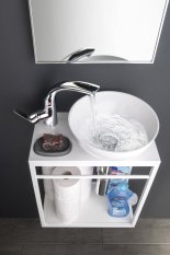 Sapho ASTER keramické umývátko na desku, Ø 28cm, bílá AR499