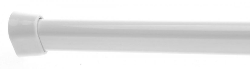 Aqualine Závěsová tyč čtvrtkruhová 80x80 cm, hliník, bílá 201013