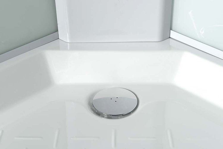 Aqualine AIGO vanička 900x900 mm, příslušenství, sifon, držák sprchy a sprcha, komponent 1/4 YB93-1