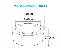 Marimex Vířivý bazén MSPA Rimba U-RB061 11400252