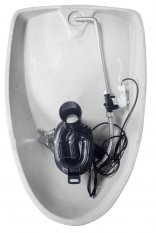 Isvea DYNASTY urinál s automatickým splachovačem 6V DC, zakrytý přívod vody, 39x58 cm 10SZ92001-SENSOR