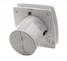Sapho LEX koupelnový ventilátor axiální s časovačem, 15W, potrubí 100mm, bílá LX102