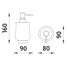 Nimco Dávkovač tekutého mýdla, pumpička plast 1031LA-26