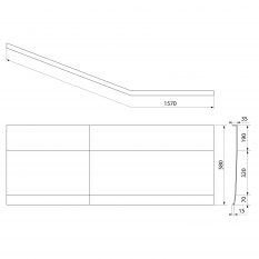 Polysan TIGRA R 150 panel čelní, bílá 72935