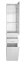 Aqualine ZOJA/KERAMIA FRESH skříňka vysoká s košem 35x184x29cm, bílá 51230
