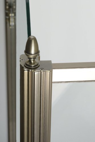 Gelco ANTIQUE boční stěna 800mm, ČIRÉ sklo, bronz, světlý odstín GQ5680CL