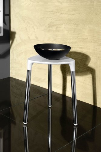 Gedy YANNIS koupelnová stolička 37x43,5x32,3cm, bílá 217202