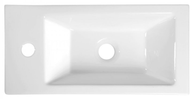 Aqualine ALMA keramické umývátko, 50x24,5 cm, bílá HF090
