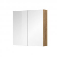 Mereo Aira, Mailo, Opto, Vigo, Ponte koupelnová galerka 80 cm, zrcadlová skříňka, dub Riviera CN717GR