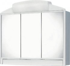 RANO zrcadlová skříňka 59x51x15 cm, bílá, 2x40W