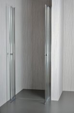 ARTTEC Dvoukřídlé sprchové dveře do niky SALOON 85 - 90 cm čiré sklo PAN00889