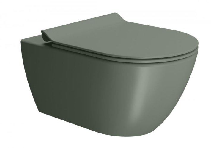 GSI PURA závěsná WC mísa, Swirlflush, 36x55cm, agave dual-mat 881504
