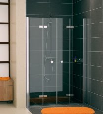 RONAL SLF2 1200 sprchové dveře dvoukřídlé, sklo A7, Aluchrom
