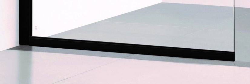 HOPA Walk-in sprchový kout LAGOS BLACK BARVA rámu - Černá, Rozměr A - 110 cm BCLAGO11BC