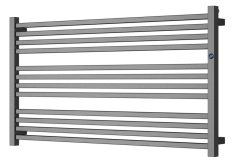 Instalprojekt Koupelnový radiátor STICK LEVEL antracit Barva radiátoru - Antracit, Rozměr radiátoru - 1200 × 555 mm, výkon 649 W, Typ připojení - Středové 50 mm RADSTIL126016SP