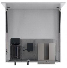 NOFER TOWEL zrcadlová skříňka 1000 mm se senzorovým dávkovačem mýdla, vodovodní baterií a zásobníkem na papírové ručníky MUM000118