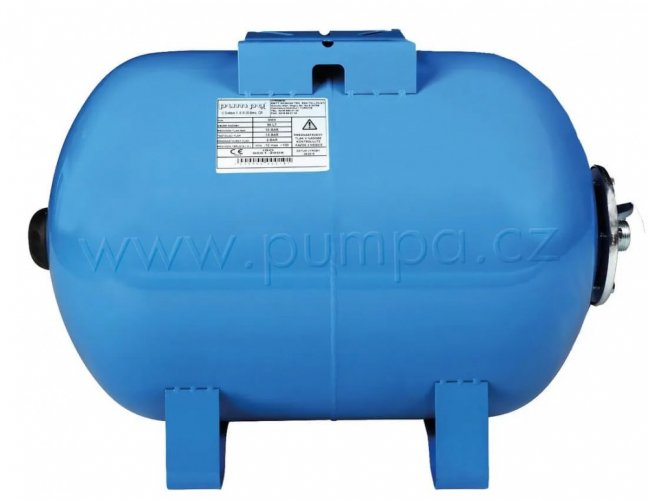 Pumpa SMH 24/10 horizontální tlaková nádoba 24l 10bar, 1" ZB00012174