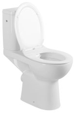 Sapho HANDICAP WC kombi zvýšený sedák, Rimless, zadní odpad, bílá K11-0221