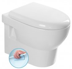 Isvea ABSOLUTE závěsná WC mísa, Rimless, 35x50cm, bílá 10AB02002