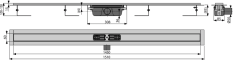 ALCA Podlahový žlab s okrajem pro perforovaný rošt APZ1-1450