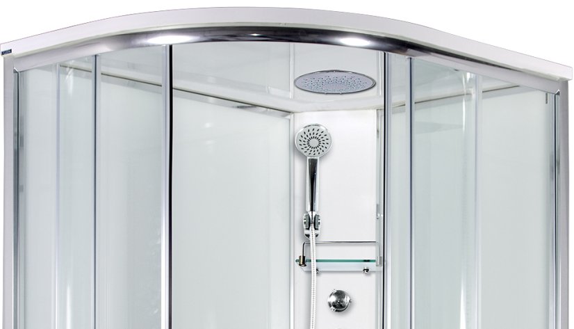ARTTEC SIRIUS 120 x 90 cm - Masážní sprchový box model 5 čiré sklo pravá vanička PAN01273