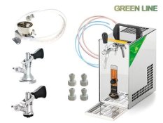 LINDR PYGMY 25/K GREEN LINE výčepní zařízení - sestava komplet bajonet + plochý + sanitační adaptér, SET01608
