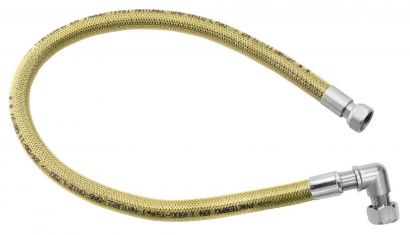 Novaservis Plynová připojovací hadice s kolínkem 1/2" MM-1,5m WGK1500