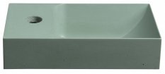 Sapho PICCOLINO betonové umývátko 30,8x17cm, baterie vlevo, zelená PK30023