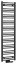 Bruckner ALBRECHT otopné těleso 400x1570 mm, středové připojení, černá mat 600.113.6