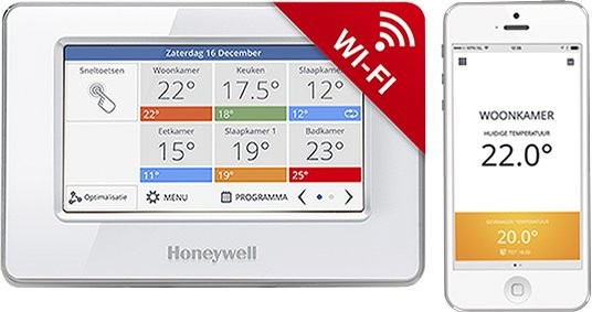 Honeywell Evohome Touch WiFi, řídící jednotka, bez napájení, bílá, CZ lokalizace, ATC928G3026