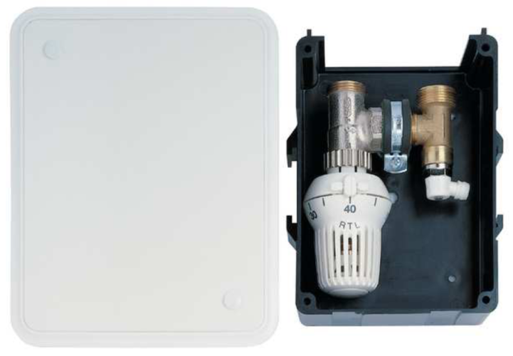 Honeywell omezovač teploty vratné vody (set), pro ovládání podlahového vytápění, T6102AUB15