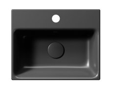 GSI NUBES keramické umývátko 40x32cm, černá mat 9684126