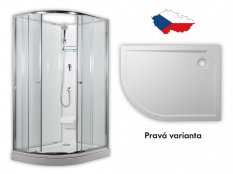 ARTTEC SIRIUS 120 x 90 cm - Sprchový box model 2 čiré sklo pravá vanička PAN01267