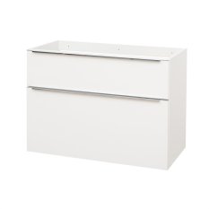 Mereo Mailo, koupelnová skříňka 101 cm, bílá, chrom madlo CN512S
