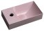 Sapho PICCOLINO betonové umývátko 30,8x17cm, baterie vlevo, růžová PK30021