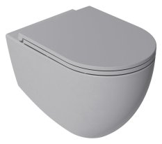 Isvea INFINITY WC sedátko, SLIM, odnímatelné, Soft Close, stone grey 40KF0547I-S