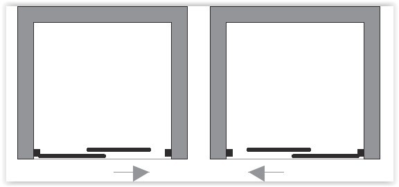 FORTE Sprchové dveře ACRIL - PORTA NEW Barva rámu - Bílá, Rozměr A - 110 - 120 cm OLNNC1FS120031