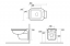 Kerasan WALDORF závěsná WC mísa, 37x55cm, bílá 411501